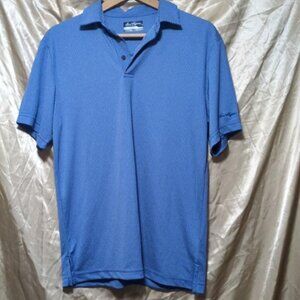 Ben Hogan Performance Polo Shirt Men's Size Sm Blue White Golf Athletic Preppy